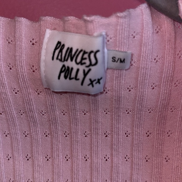 Light pink knit open sweater long sleeve - Picture 2 of 3